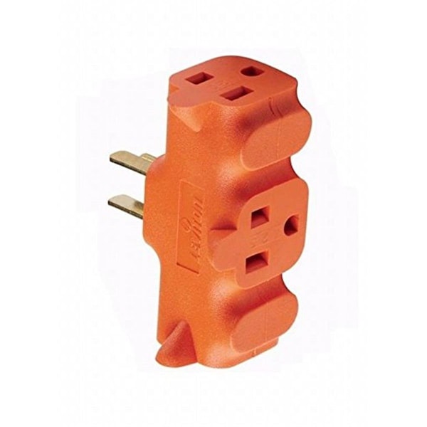 Ezgeneration Adapter Outlet Heacy Duty U-Ground, Orange EZ3277047 - main